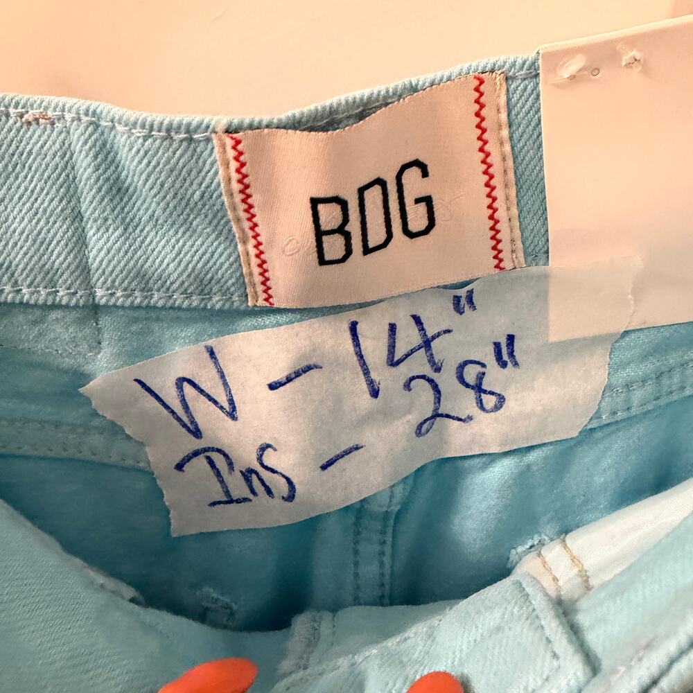 NWT BDG Sky Blue Wideleg Jeans HIGH RISE Size 27 - Picture 6 of 9
